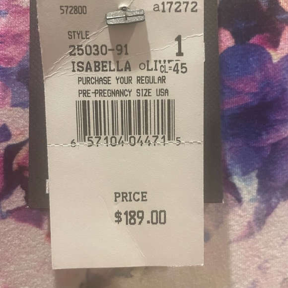 Pea in the Pod ruched floral maternity dress - Picture 2 of 3